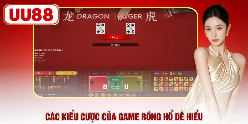Các kiểu cược của game Rồng Hổ dễ hiểu